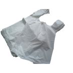 10,000 x White Plastic Vest Carrier Bags 11x17x21"