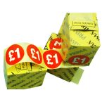 5000 x "1" Retail Self Adhesive Price Labels Stickers