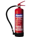 3 x 4kg ABC Dry Powder Fire Extinguishers With Brackets - For Warehouse, Office, Industrial Etc