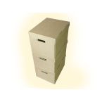 600 x Strong A4 Archive Filing Storage Cardboard Boxes With Handles 15"x12"x9"