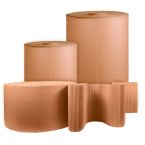 2 x 600mm x 75m Corrugated Cardboard Paper Rolls
