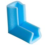 500 x Blue U Foam Corner Protectors Size 45-60mm