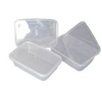 50 x Plastic 650ml Microwave Food Takeaway Containers