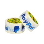 2 x Rolls Of PayPal Recyclable 2" White Kraft Paper Tape 50mm x 25M
