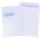 250 x C4/A4 White Window Self Seal Envelopes 324x229mm , 90gsm