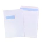 10 x C5/A5 White Window Self Seal Envelopes 229x162mm , 90gsm