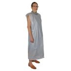 500 x Disposable Long White Polythene Aprons 28x52"