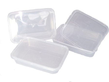 10 x Plastic 500ml Microwave Food Takeaway Containers 10 x Plastic 500ml Microwave Food Takeaway Containers