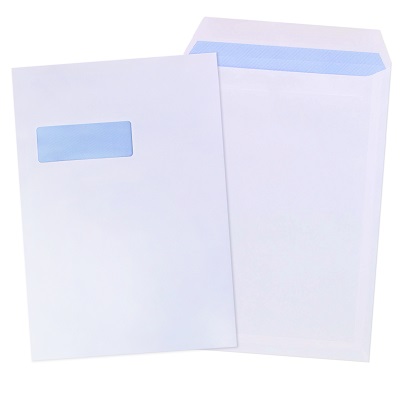 50 x C4/A4 White Window Self Seal Envelopes 324x229mm , 90gsm 50 x C4/A4 White Window Self Seal Envelopes 324x229mm , 90gsm