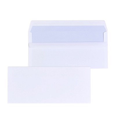 250 x DL White Plain Self Seal Envelopes 110x220mm , 80gsm 250 x DL White Plain Self Seal Envelopes 110x220mm , 80gsm
